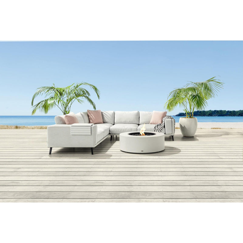 EcoSmart Fire 39" Ark 40 Outdoor Fire Pit Table with Gas LP/NG Burner – Stylish High-Heat Stainless Steel Base by Mad Design Group