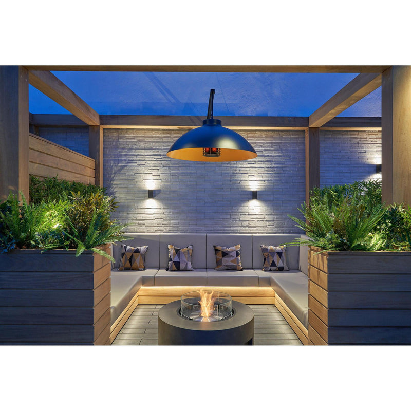 EcoSmart Fire 39" Ark 40 Outdoor Fire Pit Table with Gas LP/NG Burner – Stylish High-Heat Stainless Steel Base by Mad Design Group