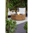 EcoSmart Fire 39" Ark 40 Outdoor Fire Pit Table with Gas LP/NG Burner – Stylish High-Heat Stainless Steel Base by Mad Design Group