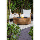 EcoSmart Fire 39" Ark 40 Outdoor Fire Pit Table with Gas LP/NG Burner – Stylish High-Heat Stainless Steel Base by Mad Design Group