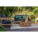 EcoSmart Fire 39" Ark 40 Outdoor Fire Pit Table with Gas LP/NG Burner – Stylish High-Heat Stainless Steel Base by Mad Design Group