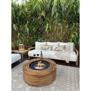 EcoSmart Fire 39" Ark 40 Outdoor Fire Pit Table with Gas LP/NG Burner – Stylish High-Heat Stainless Steel Base by Mad Design Group