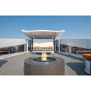 EcoSmart Fire 39" Ark 40 Outdoor Fire Pit Table with Gas LP/NG Burner – Stylish High-Heat Stainless Steel Base by Mad Design Group