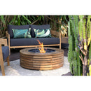 EcoSmart Fire 39" Ark 40 Outdoor Fire Pit Table with Gas LP/NG Burner – Stylish High-Heat Stainless Steel Base by Mad Design Group