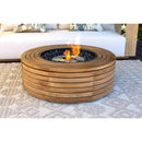 EcoSmart Fire 39" Ark 40 Outdoor Fire Pit Table with Gas LP/NG Burner – Stylish High-Heat Stainless Steel Base by Mad Design Group