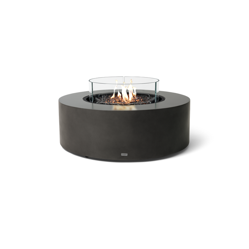 EcoSmart Fire 39" Ark 40 Outdoor Fire Pit Table with Gas LP/NG Burner – Stylish High-Heat Stainless Steel Base by Mad Design Group