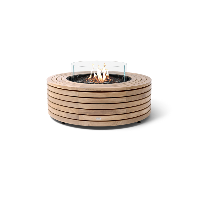 EcoSmart Fire 39" Ark 40 Outdoor Fire Pit Table with Gas LP/NG Burner – Stylish High-Heat Stainless Steel Base by Mad Design Group