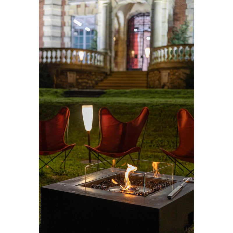 EcoSmart Fire 39" Base 40 Outdoor Fire Pit Table with Gas LP/NG Burner – High-Temp Coated Stainless Steel Base by Mad Design Group