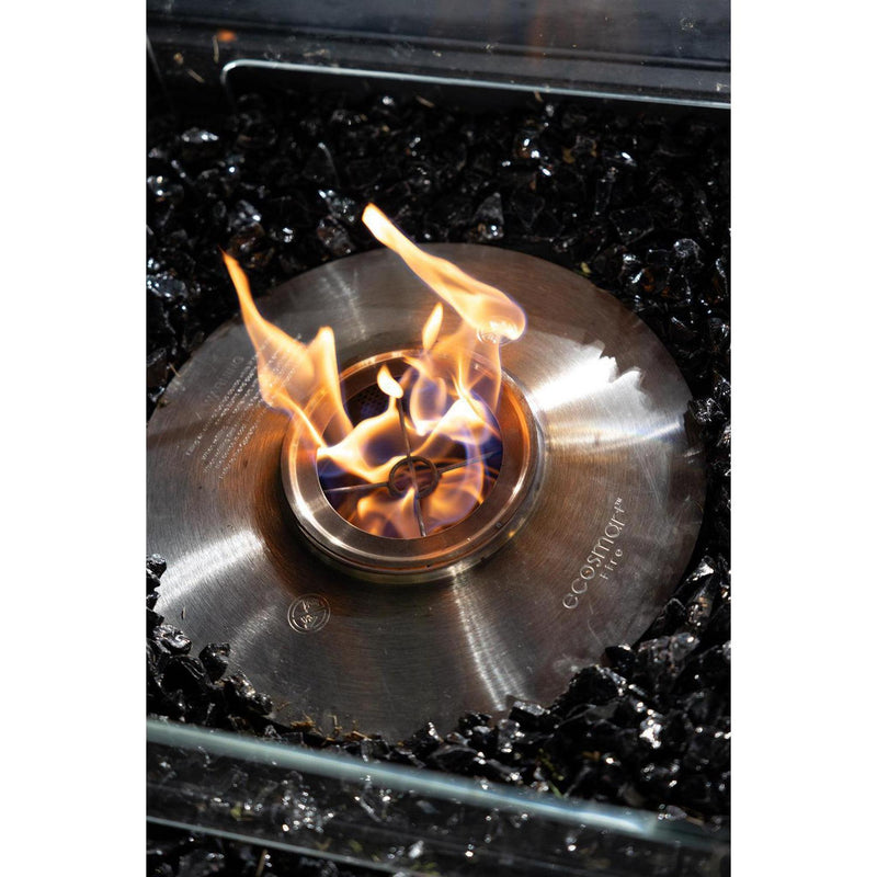 EcoSmart Fire 39" Base 40 Outdoor Fire Pit Table with Gas LP/NG Burner – High-Temp Coated Stainless Steel Base by Mad Design Group