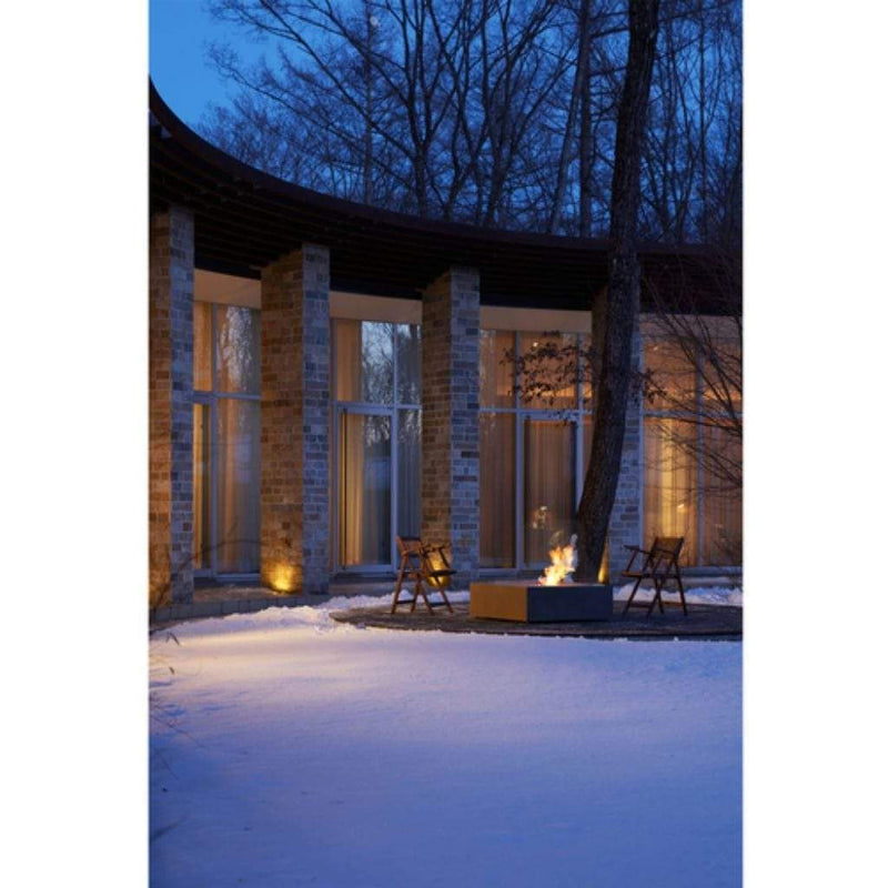 EcoSmart Fire 39" Base 40 Outdoor Fire Pit Table with Gas LP/NG Burner – High-Temp Coated Stainless Steel Base by Mad Design Group