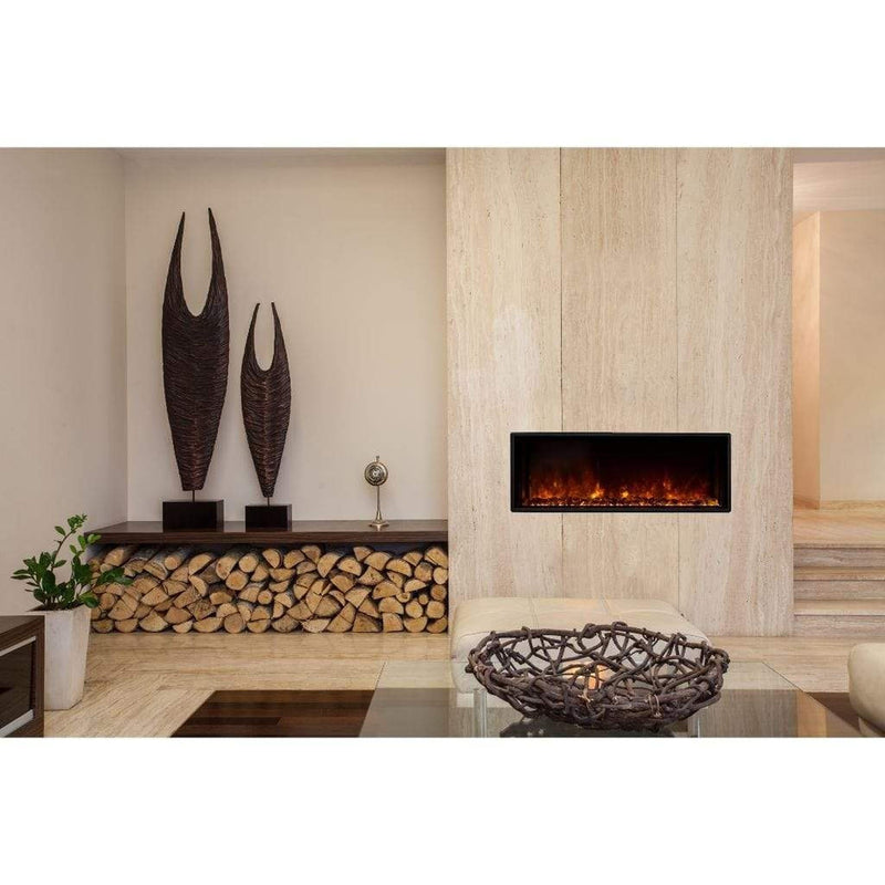 EcoSmart Fire 40" EL40 Electric Fireplace Insert with Adjustable Flame & LED Lighting by Mad Design Group