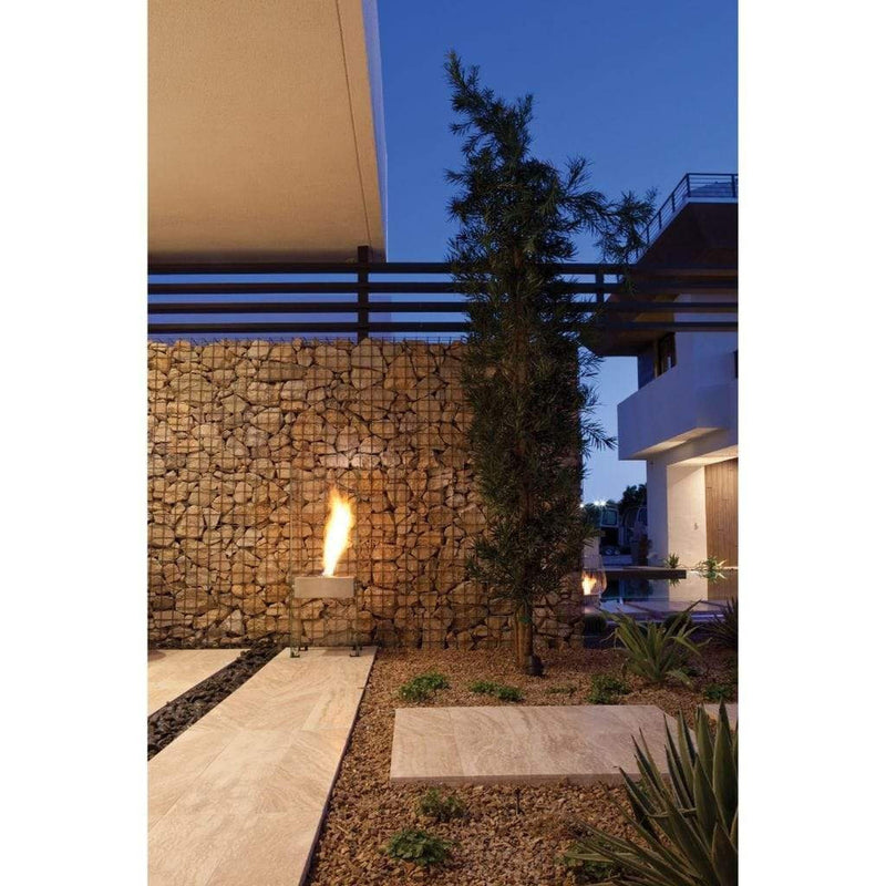 EcoSmart Fire 43" Ghost Freestanding See-Through Designer Fireplace with AB3 Burner by Mad Design Group