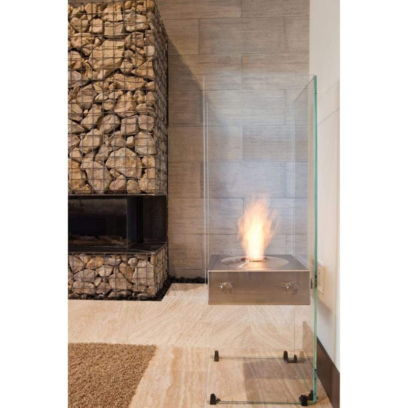 EcoSmart Fire 43" Ghost Freestanding See-Through Designer Fireplace with AB3 Burner by Mad Design Group
