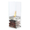 EcoSmart Fire 43" Ghost Freestanding See-Through Designer Fireplace with AB3 Burner by Mad Design Group