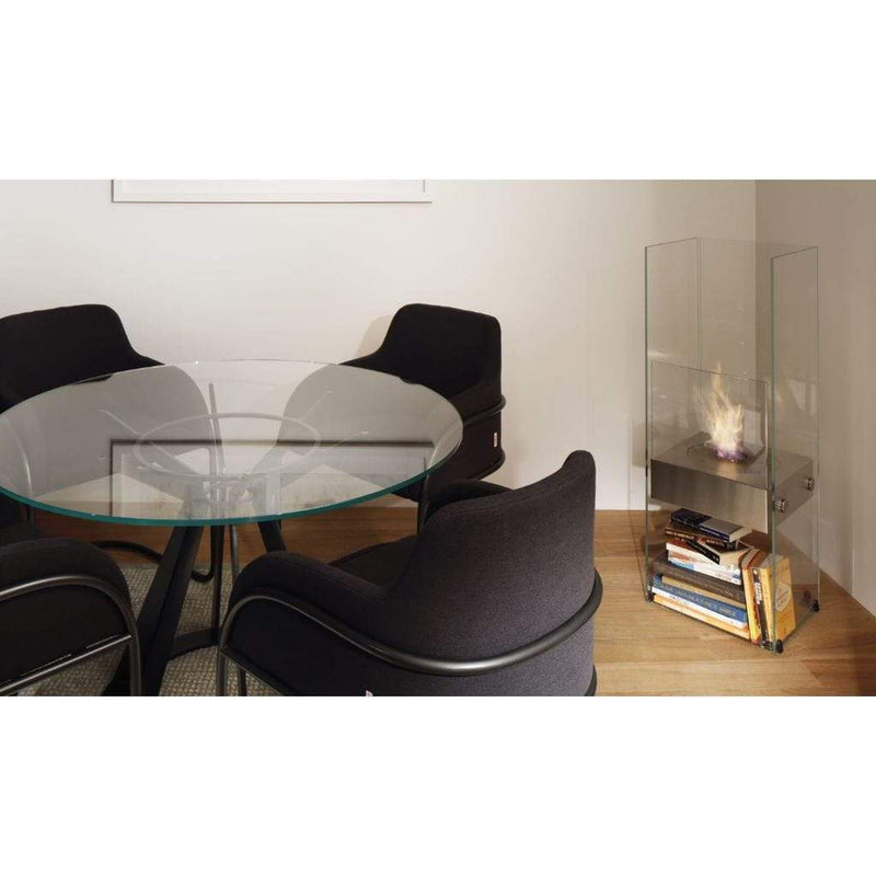 EcoSmart Fire 43" Ghost Freestanding See-Through Designer Fireplace with AB3 Burner by Mad Design Group