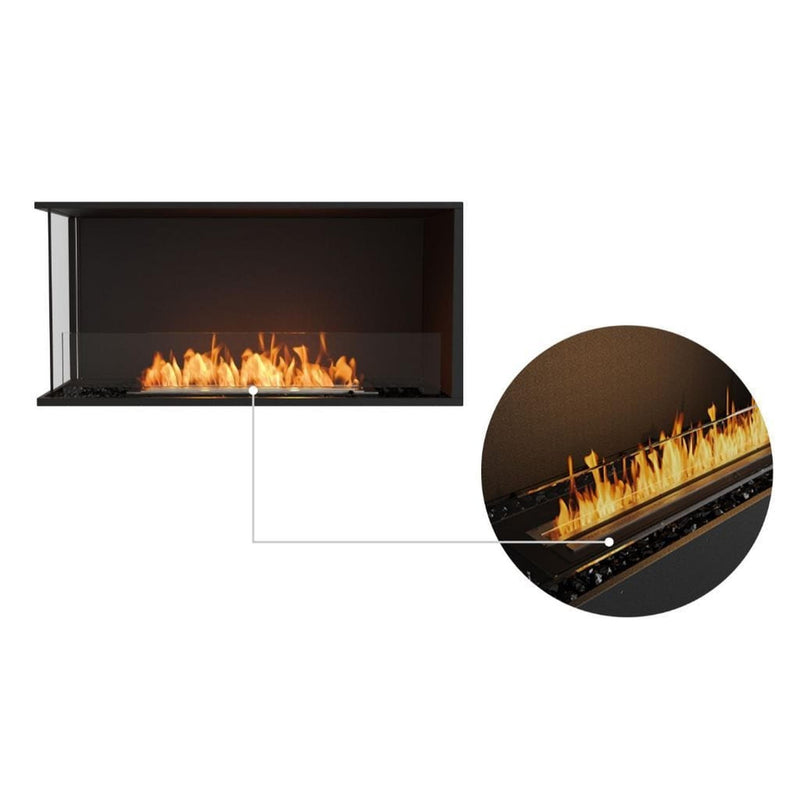 EcoSmart Fire Flex 42LC/42RC 47" Left or Right Corner Ethanol Fireplace Insert with Adjustable Flame by Mad Design Group