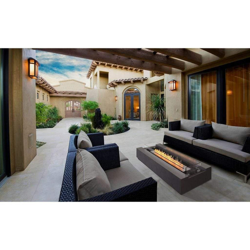 EcoSmart Fire 50" Cosmo 50 Fire Pit Table with Gas LP/NG Burner – Outdoor Concrete Design by Mad Design Group