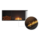 EcoSmart Fire Flex 50LC/50RC 55" Left or Right Corner Ethanol Fireplace Insert with Decorative Box and Adjustable Flame by Mad Design Group