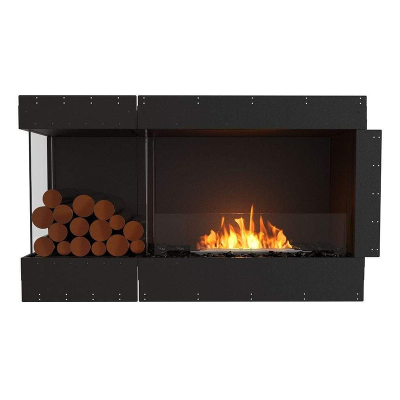 EcoSmart Fire Flex 50LC/50RC 55" Left or Right Corner Ethanol Fireplace Insert with Decorative Box and Adjustable Flame by Mad Design Group