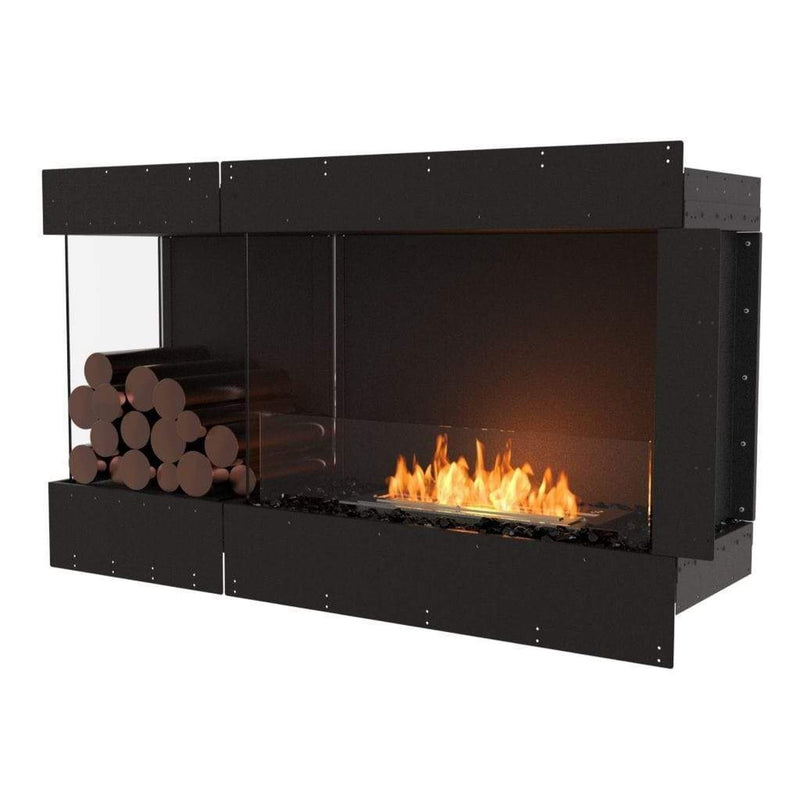EcoSmart Fire Flex 50LC/50RC 55" Left or Right Corner Ethanol Fireplace Insert with Decorative Box and Adjustable Flame by Mad Design Group
