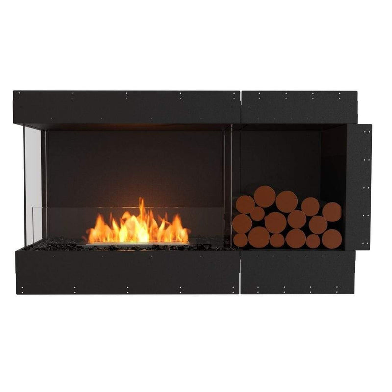EcoSmart Fire Flex 50LC/50RC 55" Left or Right Corner Ethanol Fireplace Insert with Decorative Box and Adjustable Flame by Mad Design Group