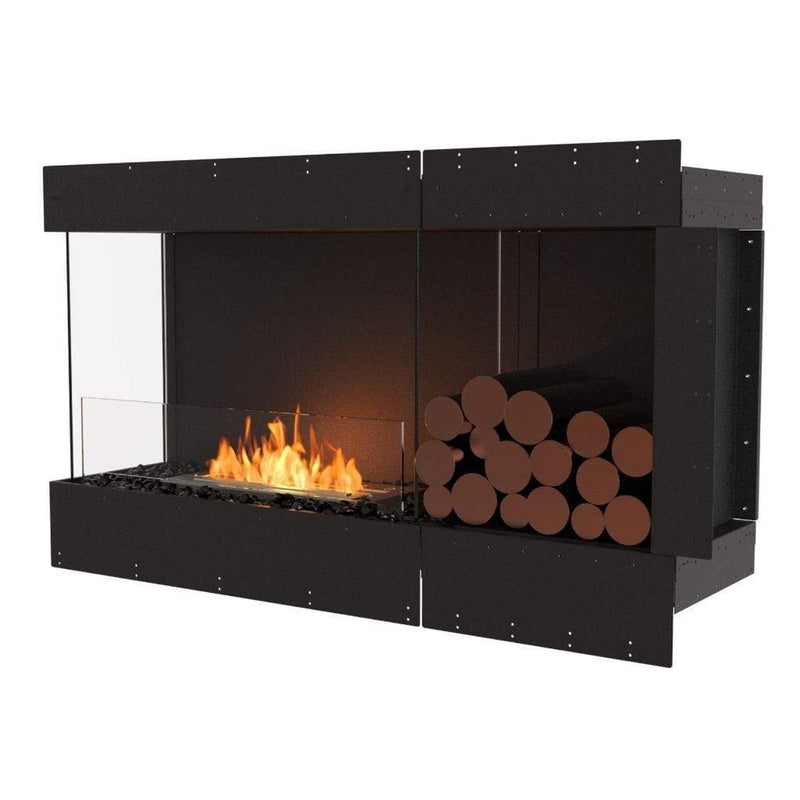 EcoSmart Fire Flex 50LC/50RC 55" Left or Right Corner Ethanol Fireplace Insert with Decorative Box and Adjustable Flame by Mad Design Group