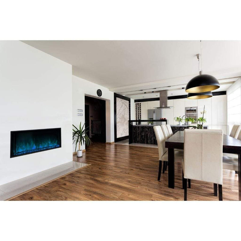 EcoSmart Fire 60" EL60 Electric Fireplace Insert with Adjustable Flame & LED Lighting by Mad Design Group
