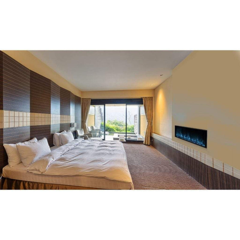 EcoSmart Fire 60" EL60 Electric Fireplace Insert with Adjustable Flame & LED Lighting by Mad Design Group