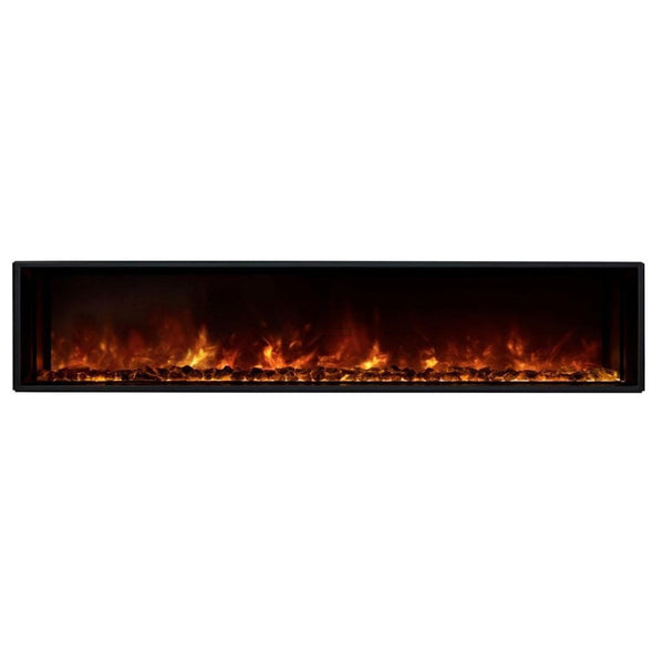 EcoSmart Fire 60" EL60 Electric Fireplace Insert with Adjustable Flame & LED Lighting by Mad Design Group