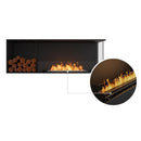 EcoSmart Fire Flex 60LC/60RC 65" Left or Right Corner Ethanol Fireplace Insert with Decorative Box and Adjustable Flame by Mad Design Group