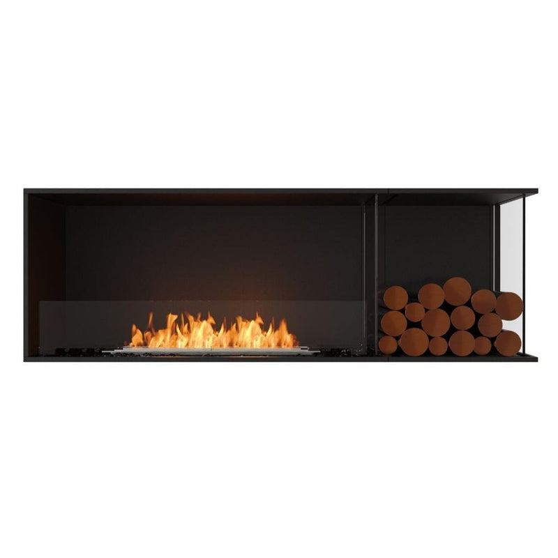 EcoSmart Fire Flex 60LC/60RC 65" Left or Right Corner Ethanol Fireplace Insert with Decorative Box and Adjustable Flame by Mad Design Group