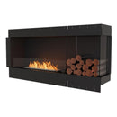 EcoSmart Fire Flex 60LC/60RC 65" Left or Right Corner Ethanol Fireplace Insert with Decorative Box and Adjustable Flame by Mad Design Group