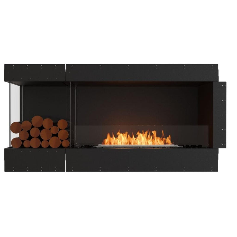 EcoSmart Fire Flex 60LC/60RC 65" Left or Right Corner Ethanol Fireplace Insert with Decorative Box and Adjustable Flame by Mad Design Group