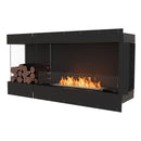 EcoSmart Fire Flex 60LC/60RC 65" Left or Right Corner Ethanol Fireplace Insert with Decorative Box and Adjustable Flame by Mad Design Group