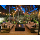 EcoSmart Fire 65" Wharf 65 Outdoor Fire Pit Table with Gas LP/NG Burner – Handcrafted Concrete Design by Mad Design Group