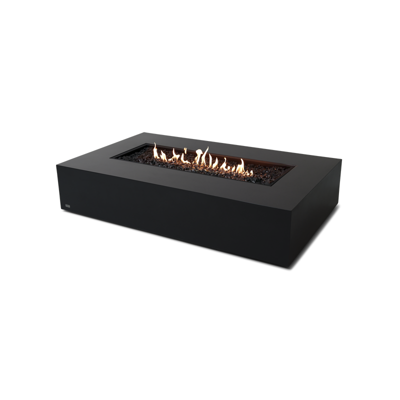 EcoSmart Fire 65" Wharf 65 Outdoor Fire Pit Table with Gas LP/NG Burner – Handcrafted Concrete Design by Mad Design Group