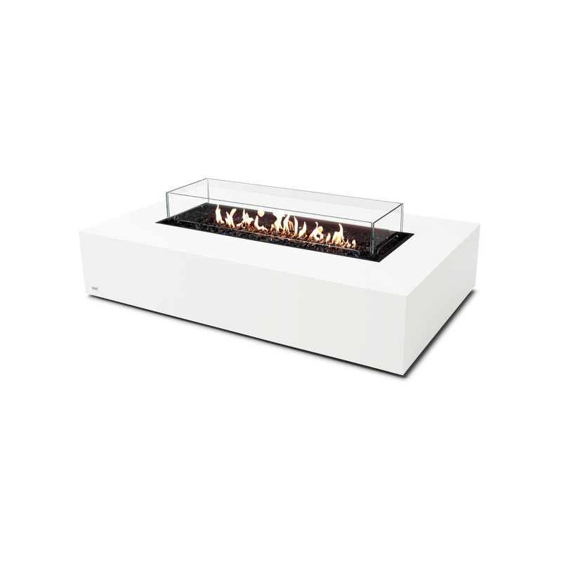 EcoSmart Fire 65" Wharf 65 Outdoor Fire Pit Table with Gas LP/NG Burner – Handcrafted Concrete Design by Mad Design Group