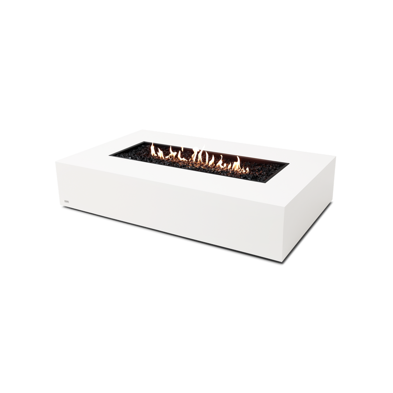 EcoSmart Fire 65" Wharf 65 Outdoor Fire Pit Table with Gas LP/NG Burner – Handcrafted Concrete Design by Mad Design Group