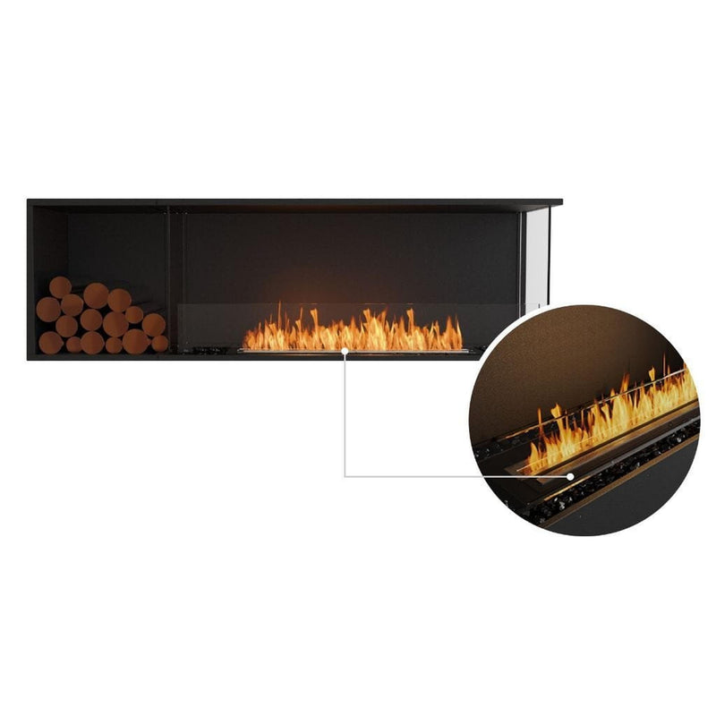 EcoSmart Fire Flex 68LC/68RC 73" Ethanol Fireplace Insert with Decorative Box and Adjustable Flame by Mad Design Group