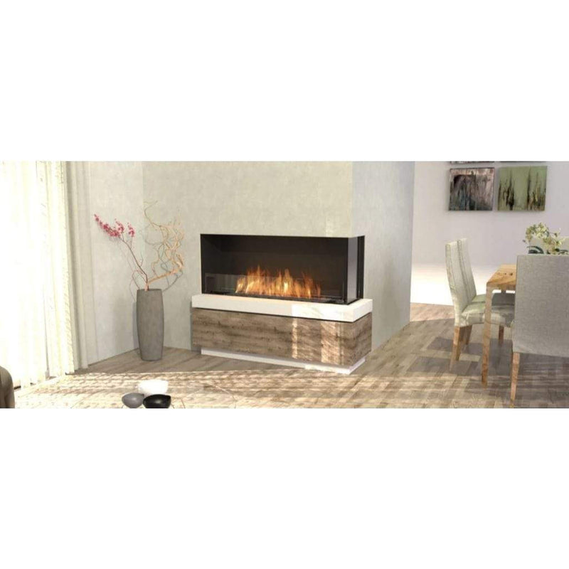 EcoSmart Fire Flex 68LC/68RC 73" Ethanol Fireplace Insert with Decorative Box and Adjustable Flame by Mad Design Group