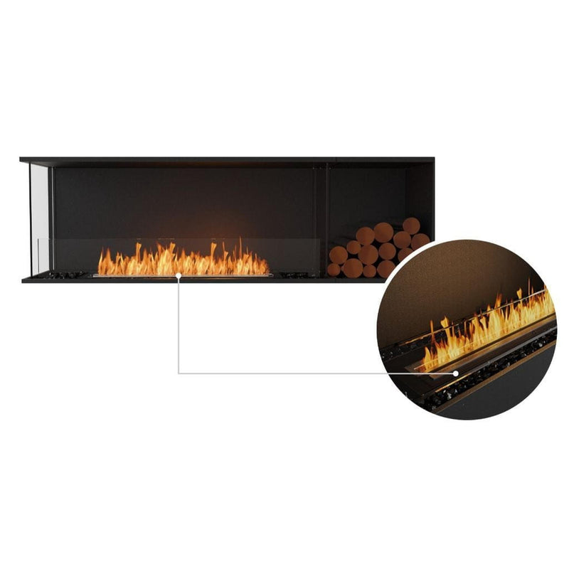 EcoSmart Fire Flex 68LC/68RC 73" Ethanol Fireplace Insert with Decorative Box and Adjustable Flame by Mad Design Group