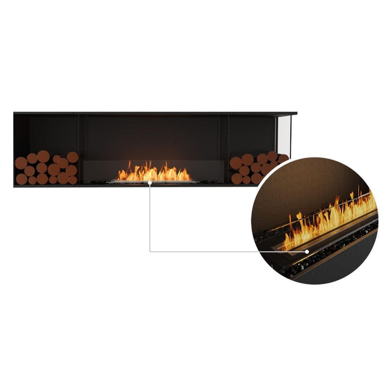 EcoSmart Fire Flex 78LC/78RC 83" Ethanol Fireplace Insert with Decorative Box and Adjustable Flame by Mad Design Group