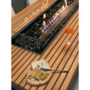 EcoSmart Fire 89" Gin 90 Bar Height Fire Pit Table with Gas LP/NG Burner – Outdoor Concrete Design by Mad Design Group