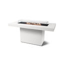 EcoSmart Fire 89" Gin 90 Bar Height Fire Pit Table with Gas LP/NG Burner – Outdoor Concrete Design by Mad Design Group