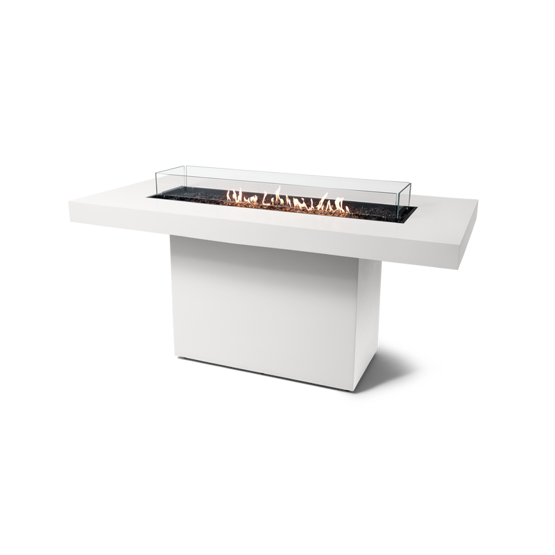 EcoSmart Fire 89" Gin 90 Bar Height Fire Pit Table with Gas LP/NG Burner – Outdoor Concrete Design by Mad Design Group