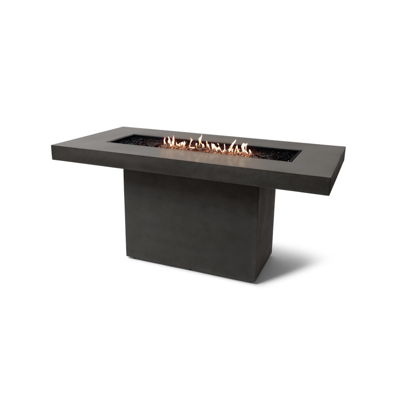 EcoSmart Fire 89" Gin 90 Bar Height Fire Pit Table with Gas LP/NG Burner – Outdoor Concrete Design by Mad Design Group