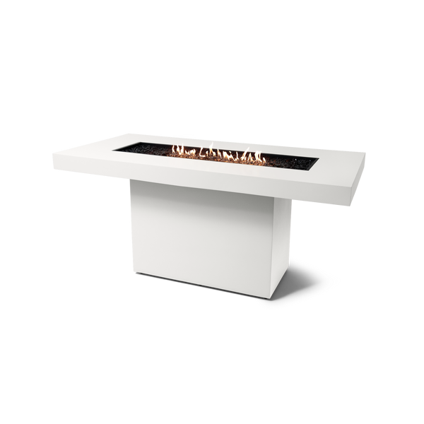 EcoSmart Fire 89" Gin 90 Bar Height Fire Pit Table with Gas LP/NG Burner – Outdoor Concrete Design by Mad Design Group