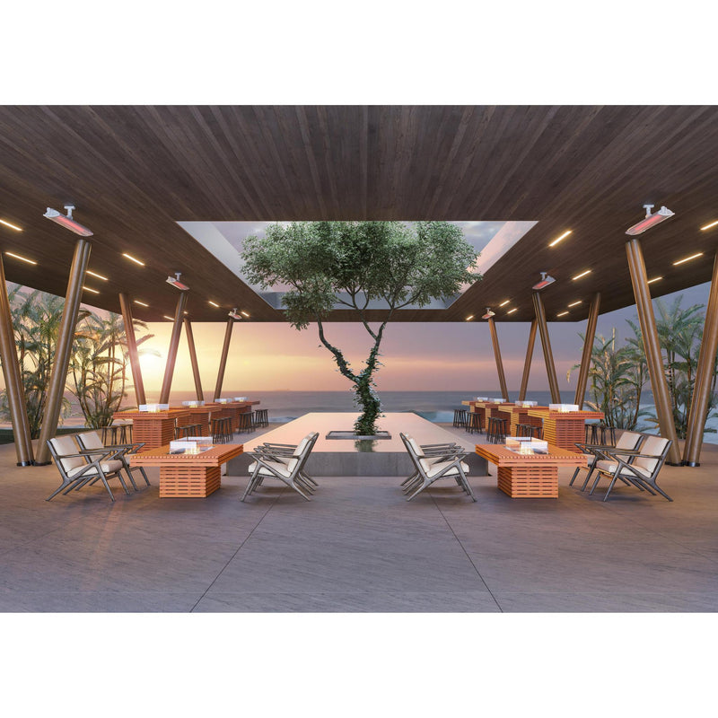 EcoSmart Fire 89" Gin 90 Chat Height Fire Pit Table with Gas LP/NG Burner – G37 Gas Burner by Mad Design Group