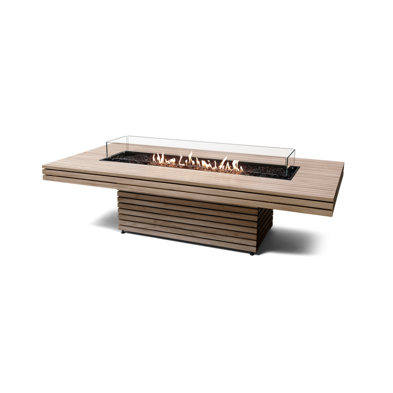 EcoSmart Fire 89" Gin 90 Chat Height Fire Pit Table with Gas LP/NG Burner – G37 Gas Burner by Mad Design Group