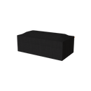 EcoSmart Fire 89" Gin 90 Dining Height Fire Pit Table with Gas LP/NG Burner – Black Stainless Steel Base by Mad Design Group